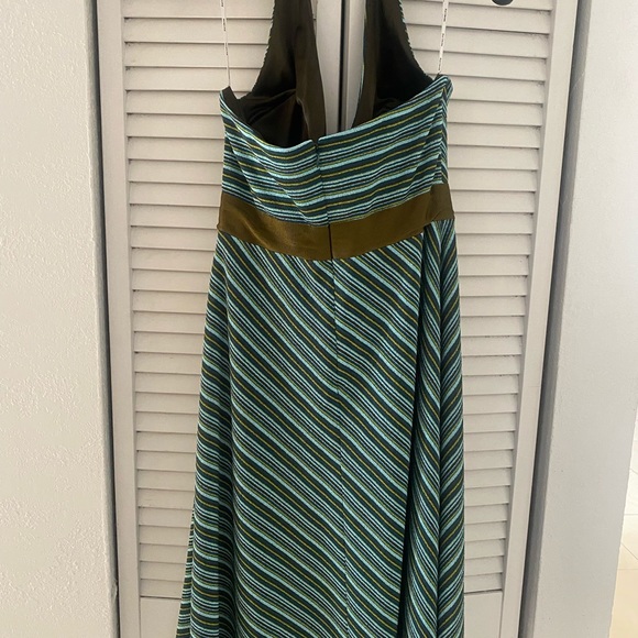Kay Unger Stripped Halter Dress - Picture 6 of 8